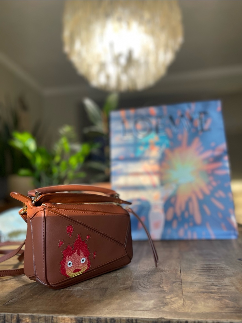 Loewe puzzle Bag with Calcifer Design - Picture 3 of 4